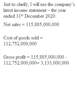 Week 2 SEC 10-K Income Statement